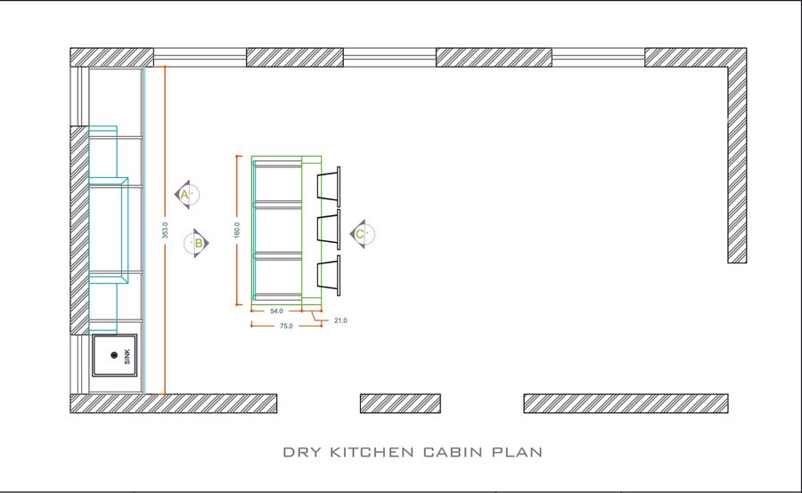 Dry Kitchen Plan